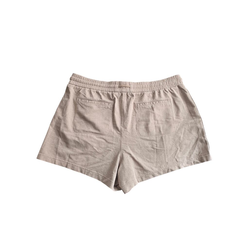 Athleta Farallon Heathered Short Womens 22 Beige Pull On Athleisure Plus Size - Picture 4 of 4